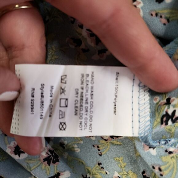 Suzanne Betro floral peplum blouse raw lace trim - Picture 3 of 7